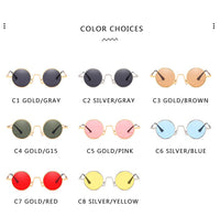 Round Sunglasses Women Retro Sun Glasses Lens Alloy Female Eyewear Frame Driver Goggles