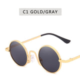 Round Sunglasses Women Retro Sun Glasses Lens Alloy Female Eyewear Frame Driver Goggles