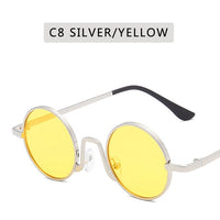 Round Sunglasses Women Retro Sun Glasses Lens Alloy Female Eyewear Frame Driver Goggles