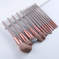 13pcs Natural Hair Makeup Brushes Set Professional Beauty Foundation Powder Blushes Eyeshadow Eyebrow Blending Brush Tools