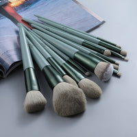 13pcs Natural Hair Makeup Brushes Set Professional Beauty Foundation Powder Blushes Eyeshadow Eyebrow Blending Brush Tools