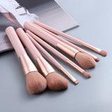 Wood Handle Face Eye Lip Pink Makeup Brushes Set Powder Eyeshadow Eyebrow Eyelash Make Up Brushes Bag Brochas Maquillaje