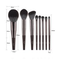 8pcs Metal Long Tube Makeup Brushes Set Lip Foundation Powder Blusher Eyeshadow Eyebrow Brush Tools Maquillaje Profesional