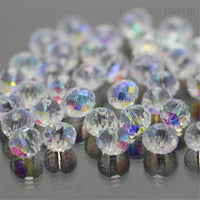 Light Blue Colors 4*6mm 50pcs Rondelle  Austria faceted Crystal Glass Beads Loose Spacer Round Beads for Jewelry Making