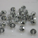 Light Blue Colors 4*6mm 50pcs Rondelle  Austria faceted Crystal Glass Beads Loose Spacer Round Beads for Jewelry Making