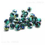 Light Blue Colors 4*6mm 50pcs Rondelle  Austria faceted Crystal Glass Beads Loose Spacer Round Beads for Jewelry Making