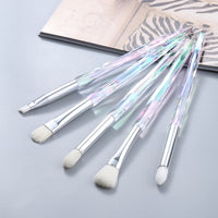 5Pcs Crystal Micro Eye Makeup Brushes Set Eyebrow Eyeshadow Concealer Powder Foundation Make Up Brush Tool Pinceau Maquiagem