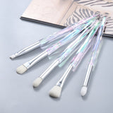 5Pcs Crystal Micro Eye Makeup Brushes Set Eyebrow Eyeshadow Concealer Powder Foundation Make Up Brush Tool Pinceau Maquiagem