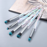 5Pcs Crystal Micro Eye Makeup Brushes Set Eyebrow Eyeshadow Concealer Powder Foundation Make Up Brush Tool Pinceau Maquiagem