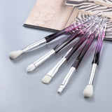 5Pcs Crystal Micro Eye Makeup Brushes Set Eyebrow Eyeshadow Concealer Powder Foundation Make Up Brush Tool Pinceau Maquiagem