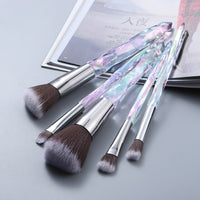 5Pcs Coffee Face Eye Makeup Brushes Set Eyebrow Eyelash Powder Foundation Make Up Brush Tool Pinceau Mascara Wands Maquiagem