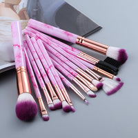 5/15Pcs Marble Makeup Brushes Set Cosmetic Powder Eyeshadow Foundation Blush Blending Beauty Make Up Brush Tool Kit Maquiagem