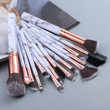 5/15Pcs Marble Makeup Brushes Set Cosmetic Powder Eyeshadow Foundation Blush Blending Beauty Make Up Brush Tool Kit Maquiagem