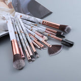 5/15Pcs Marble Makeup Brushes Set Cosmetic Powder Eyeshadow Foundation Blush Blending Beauty Make Up Brush Tool Kit Maquiagem