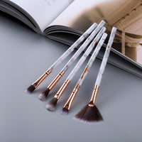 5/15Pcs Marble Makeup Brushes Set Cosmetic Powder Eyeshadow Foundation Blush Blending Beauty Make Up Brush Tool Kit Maquiagem