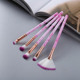 5/15Pcs Marble Makeup Brushes Set Cosmetic Powder Eyeshadow Foundation Blush Blending Beauty Make Up Brush Tool Kit Maquiagem