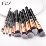 5/15Pcs Marble Makeup Brushes Set Cosmetic Powder Eyeshadow Foundation Blush Blending Beauty Make Up Brush Tool Kit Maquiagem