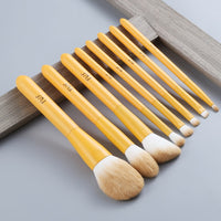 8pcs Wood Makeup Brushes Set Eyeshadow Eyebrow Lip Blusher Founadation Powder Brush Beauty Cosmetic Brochas Maquillajes Tool