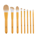 8pcs Wood Makeup Brushes Set Eyeshadow Eyebrow Lip Blusher Founadation Powder Brush Beauty Cosmetic Brochas Maquillajes Tool