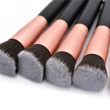 14/16pcs Rose Golden Black Makeup Brushes Premium Synthetic Foundation Powder Concealers Eye Shadows Makeup Brush Set Tools