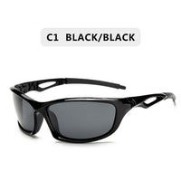 Polarized Sunglasses Men Square Sports Sun Glasses for Men Driving Fishing Black Frame Goggle UV400