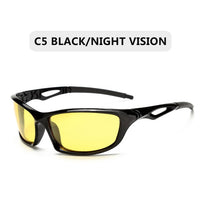 Polarized Sunglasses Men Square Sports Sun Glasses for Men Driving Fishing Black Frame Goggle UV400