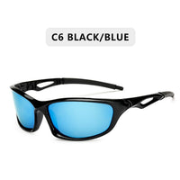 Polarized Sunglasses Men Square Sports Sun Glasses for Men Driving Fishing Black Frame Goggle UV400