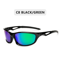 Polarized Sunglasses Men Square Sports Sun Glasses for Men Driving Fishing Black Frame Goggle UV400