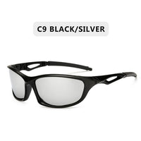 Polarized Sunglasses Men Square Sports Sun Glasses for Men Driving Fishing Black Frame Goggle UV400