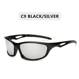 Polarized Sunglasses Men Square Sports Sun Glasses for Men Driving Fishing Black Frame Goggle UV400