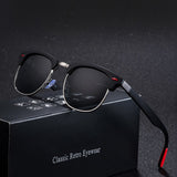 Classic Retro Rivet Polarized Sunglasses Men Women Tr90 Legs Lighter Design Female Male Sun Glasses