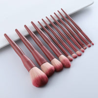 11Pcs Pink Fan Makeup Brushes Foundation Powder Eyeshadow Eyebrow Highlight Make Up Brush Set Tool Brocha Maquillaje 6Colors