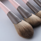 11Pcs Pink Fan Makeup Brushes Foundation Powder Eyeshadow Eyebrow Highlight Make Up Brush Set Tool Brocha Maquillaje 6Colors