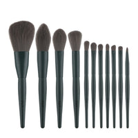 11Pcs Pink Fan Makeup Brushes Foundation Powder Eyeshadow Eyebrow Highlight Make Up Brush Set Tool Brocha Maquillaje 6Colors