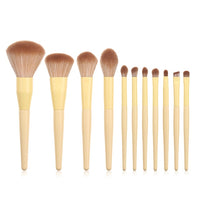 11Pcs Pink Fan Makeup Brushes Foundation Powder Eyeshadow Eyebrow Highlight Make Up Brush Set Tool Brocha Maquillaje 6Colors