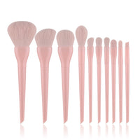 10pcs Candy Colors Makeup Brushes Set Professional Eyeshadow Eyebrow Foundation Powder Blush Blending Brushes Cosmetic Tool