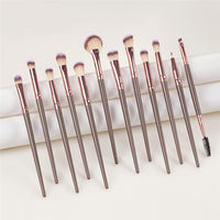 12pcs Professional Eye Makeup Brush Set Eye Shadow Eyeliner Eyelash Eyebrow Mascara Edge Control Brushes Set Beauty Tool Kit