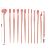 12pcs Professional Eye Makeup Brush Set Eye Shadow Eyeliner Eyelash Eyebrow Mascara Edge Control Brushes Set Beauty Tool Kit