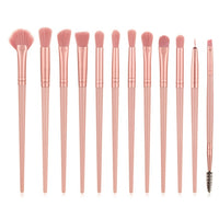 12pcs Professional Eye Makeup Brush Set Eye Shadow Eyeliner Eyelash Eyebrow Mascara Edge Control Brushes Set Beauty Tool Kit