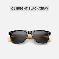 Retro Sunglasses Men Women Travel Sport Bamboo Wood Frame Sun Glasses UV400