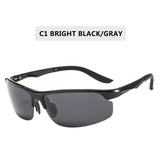 Driving Polaroid Sun Glasses Aluminum Frame Sports Sunglasses Men Polarized Driver Retro UV400 Anti-Glare Goggles