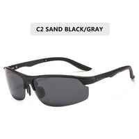 Driving Polaroid Sun Glasses Aluminum Frame Sports Sunglasses Men Polarized Driver Retro UV400 Anti-Glare Goggles