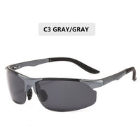 Driving Polaroid Sun Glasses Aluminum Frame Sports Sunglasses Men Polarized Driver Retro UV400 Anti-Glare Goggles