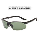 Driving Polaroid Sun Glasses Aluminum Frame Sports Sunglasses Men Polarized Driver Retro UV400 Anti-Glare Goggles
