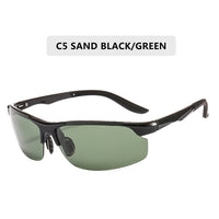 Driving Polaroid Sun Glasses Aluminum Frame Sports Sunglasses Men Polarized Driver Retro UV400 Anti-Glare Goggles