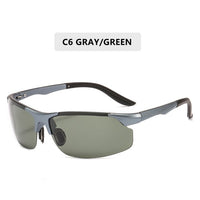 Driving Polaroid Sun Glasses Aluminum Frame Sports Sunglasses Men Polarized Driver Retro UV400 Anti-Glare Goggles