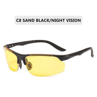 Driving Polaroid Sun Glasses Aluminum Frame Sports Sunglasses Men Polarized Driver Retro UV400 Anti-Glare Goggles