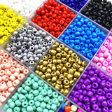 200pcs 4mm Charm Czech Glass Seed Beads DIY Bracelet Necklace Beads For Jewelry Making DIY Earring Necklace