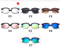 Half Metal Sunglasses Men/Women Retro Rivet Lens Classic Sun Glasses Female Oculos UV400