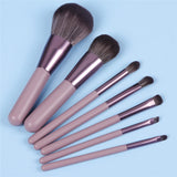 7pcs Wood Handle Kabuki Makeup Brushes Set Eyeshadow Eyebrow Powder Foundation Make Up Brush Kit Cosmetic Brochas Maquillaje